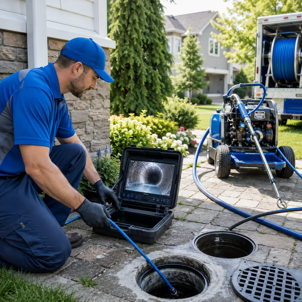 Outdoor drain cleaning professionals serving Rockdale, TX