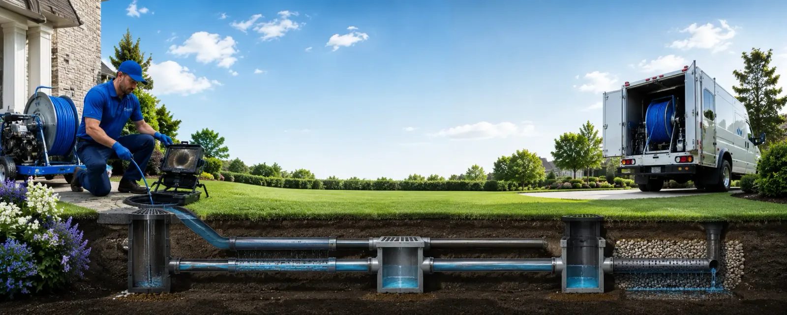 Outdoor drain cleaning information for Rockdale, TX